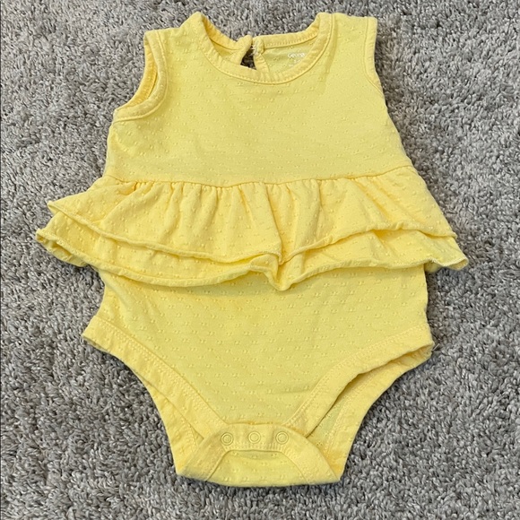George Yellow Ruffled Bodysuit - Picture 1 of 1